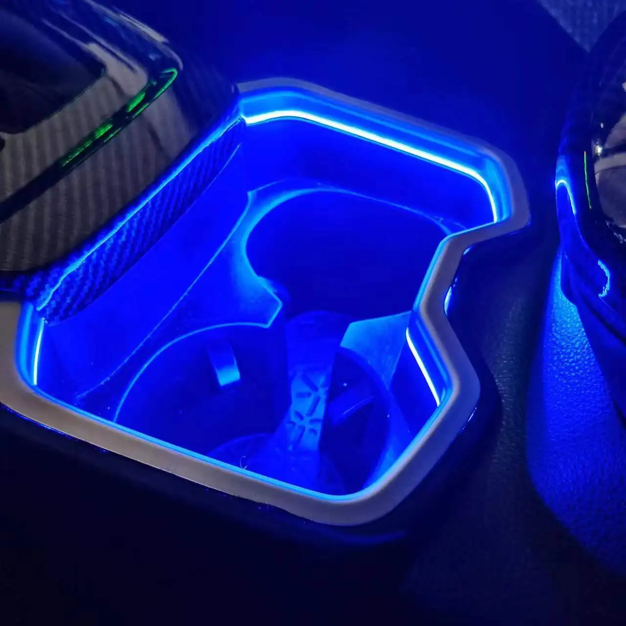 Cup holder Light Ambient Light Decorative Light Special Atmosphere Lamp blue colors For Toyota RAV4 XA50 2019-2024