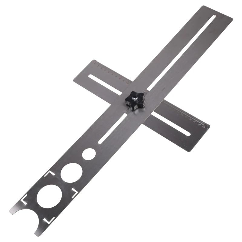 

1185 Ceramic Tile Hole Locator Adjustable Position Ruler Hole Locator 360 Degree