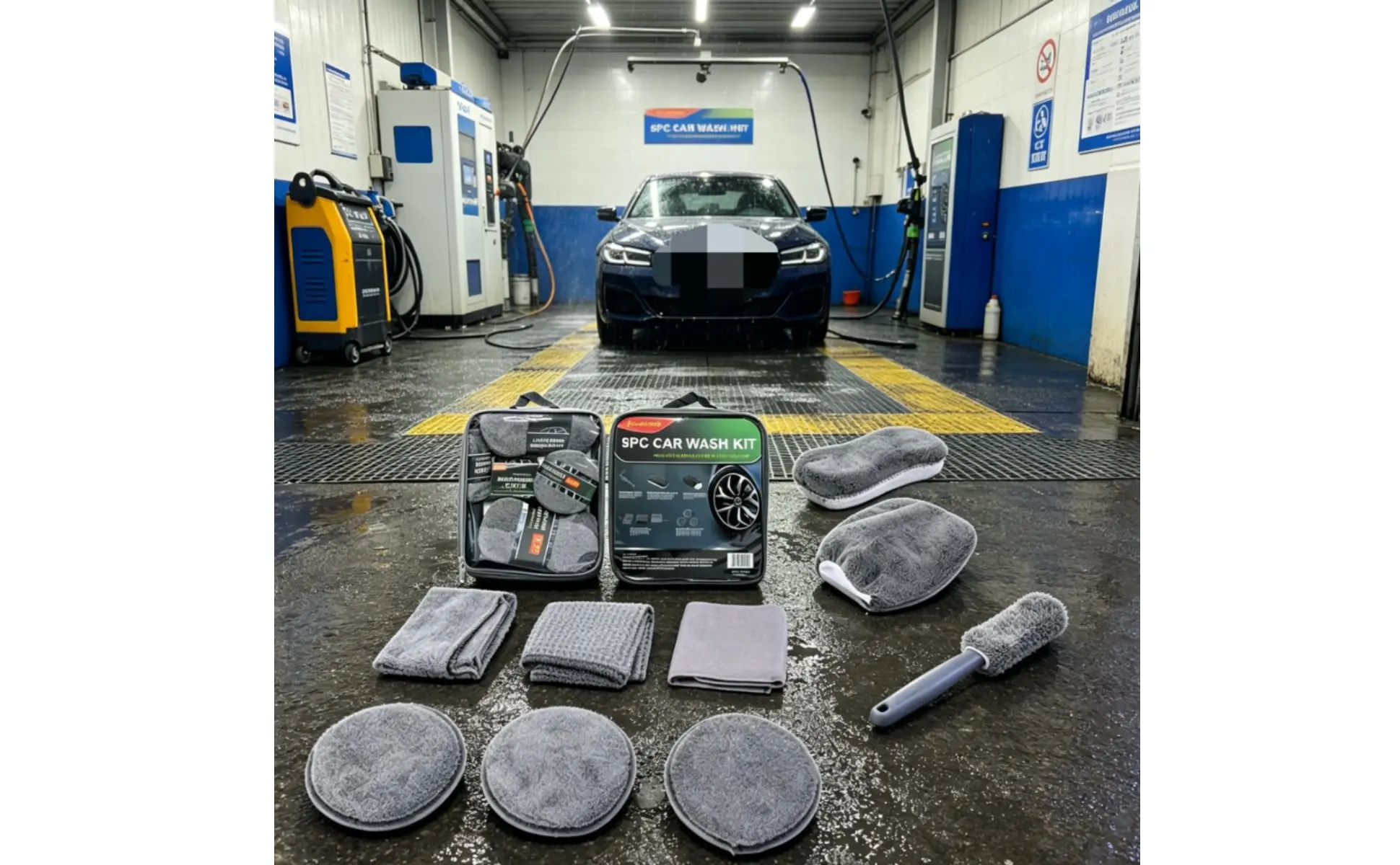 9 Pieces 9 Piece Car Cleaning Tool Set Portable Storage Bag Microfiber Car Wash Kit 9 Pieces 9 Piece Car Cleaning Tool Set Portable Storage Bag Microfiber Car Wash Kit
