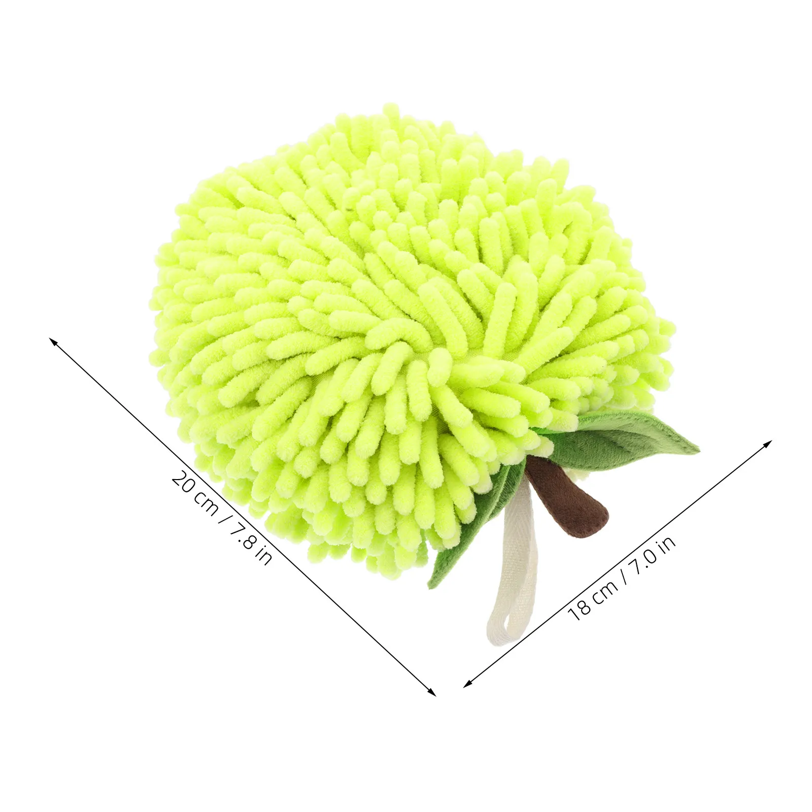 Chenille Hand Towel Ball for Bathroom Kitchen Rv Soft Absorbent Thick Hand Drying Puff with Hanging Loop Cute Decorative Towel
