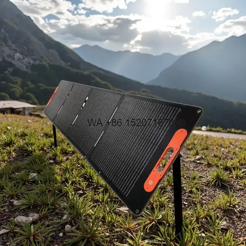 Wmwmnu for E-energy 200W 20V Foldable Solar Panel 23% High Efficiency IP65 Waterproof 6.5KG Lightweight OEM ODM Direct
