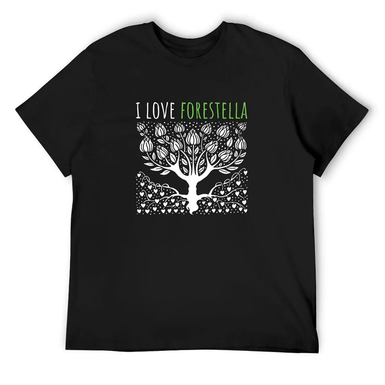 

I Love Forestella Fan Art T-Shirt summer clothes kawaii clothes sublime plain black t shirts men