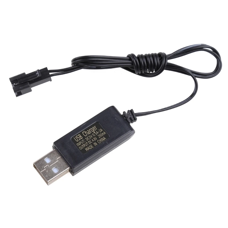 4.8V 250mA USB Battery Power Adapter Cable with 2P Connector Plug for Ni-cd Battery for cars Vehicles