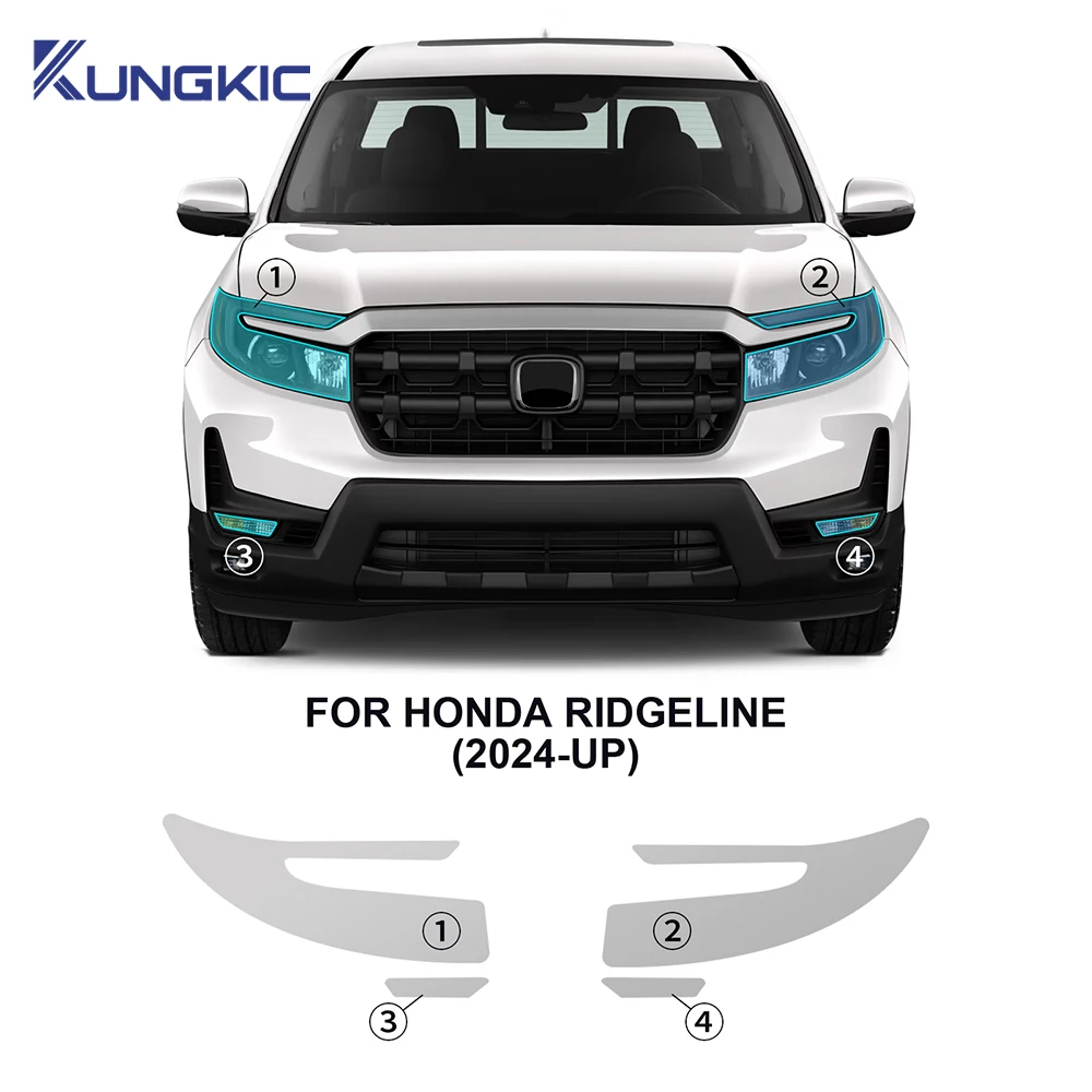 

Для Honda Ridgeline 2024 2025 предварительно вырезанная фара B C Pillars пленка для защиты автомобильной краски автомобильная пленка защитная прозрачная наклейка