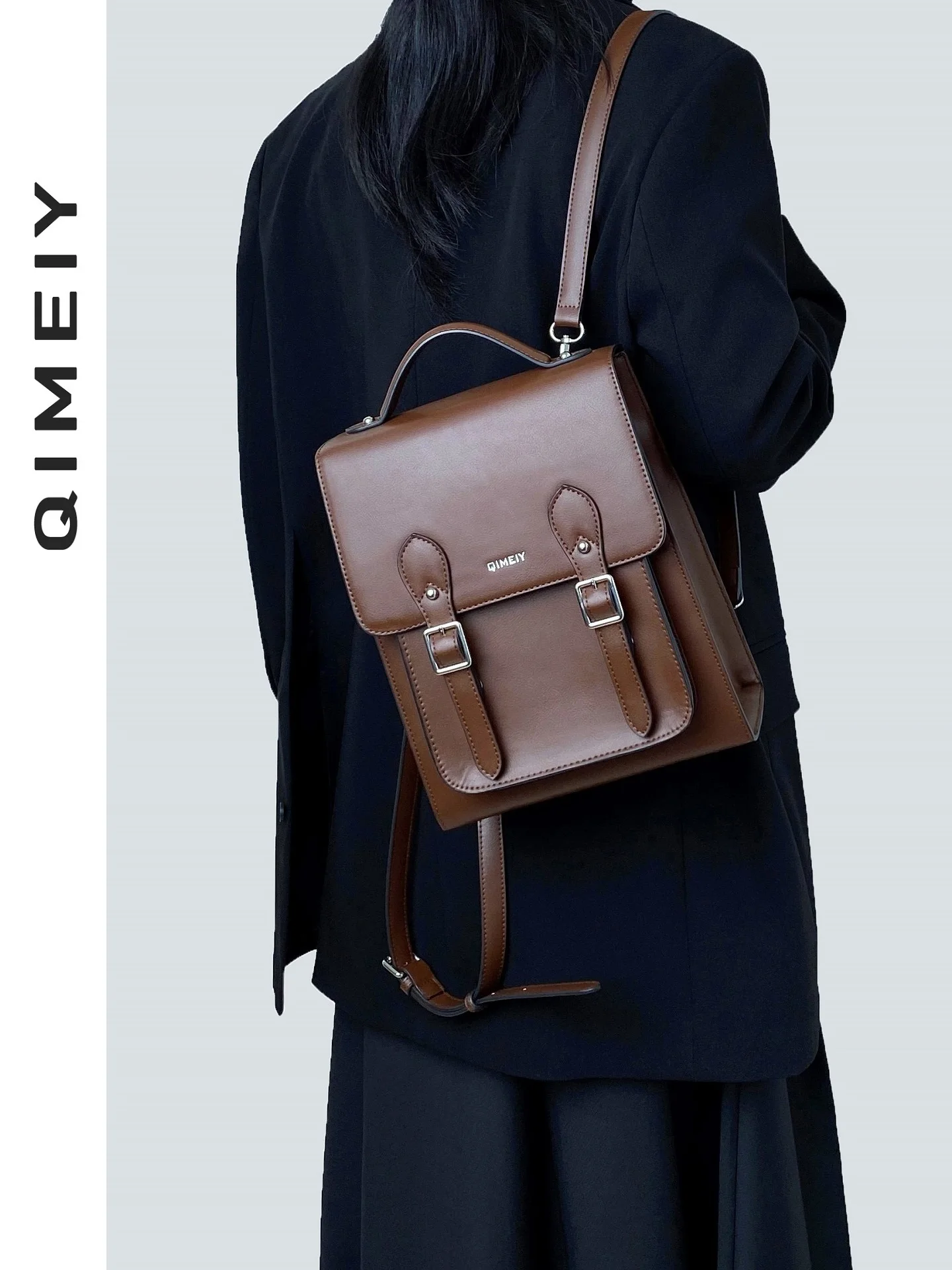 qimeiy-original-cambrie-vintage-bapa-women's-briti-sle-high-end-leather-bapa-dual-strap-flip-cover-closure