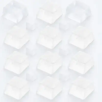 10Pcs Key Cap Cover Transparent Mechanical Keyboard Accessory Light Weight Portable Smooth Surface Anti Scratch Design
