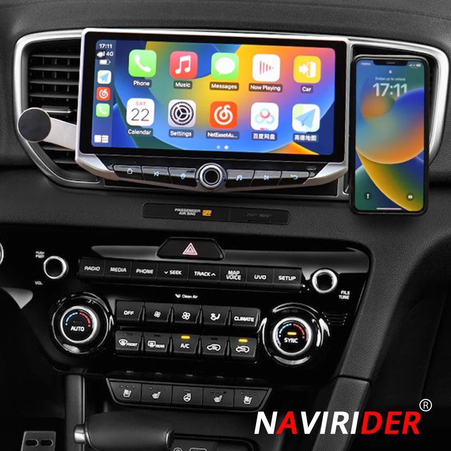 Tela qled android 14, 10.88 polegadas, para kia sporteg 4 2017 dsp, navegação gps para carro, rádio estéreo, reprodutor de vídeo, unidade principal multimídia gps