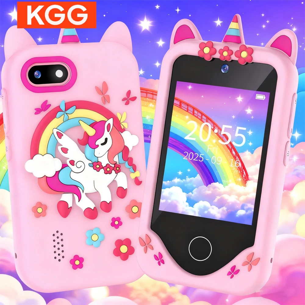 Children Smartphone Phone Toy 2.8inch Touch Screen Dual Cameras For Learning Playing Games Video Player Girl Gift for Christmas