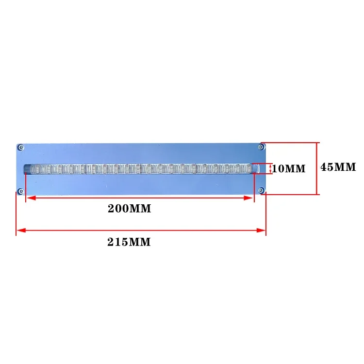 Lampada polimerizzante UV ad alta potenza 365-395nm con sistema di raffreddamento ad acqua adesivo uv fotopolimerizzazione rapida sorgente luminosa di superficie a led uv