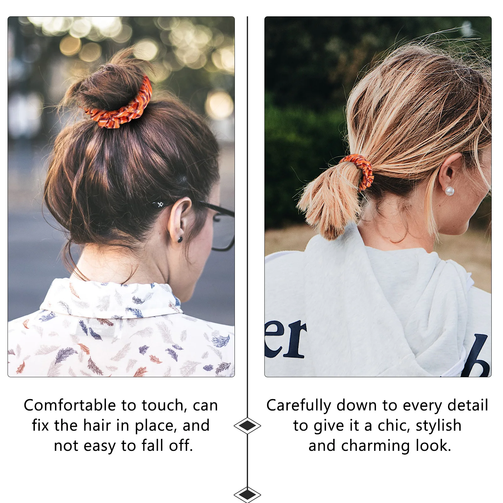 

3pcs Scrunchies Halloween Themed Elastic Rope For Girls Lightweight Festival Hair Tying Accessory Ponytail Holder Hair