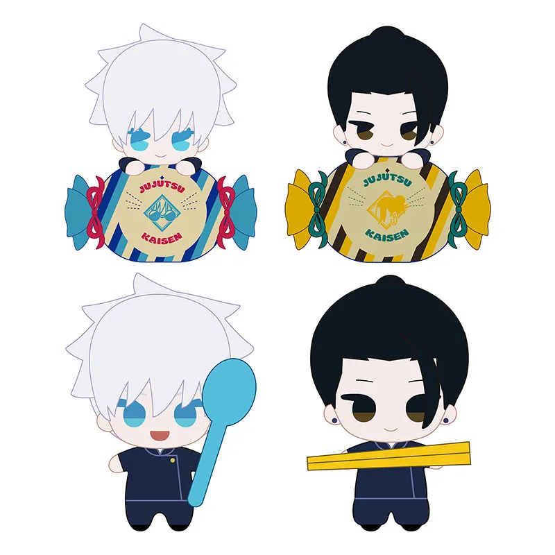In Stock Suguru Geto, Satoru Gojo Candy And Cutlery Shaped Plush Toy Pendants, Keychains, Bag Decorations, Cute Toy Collections