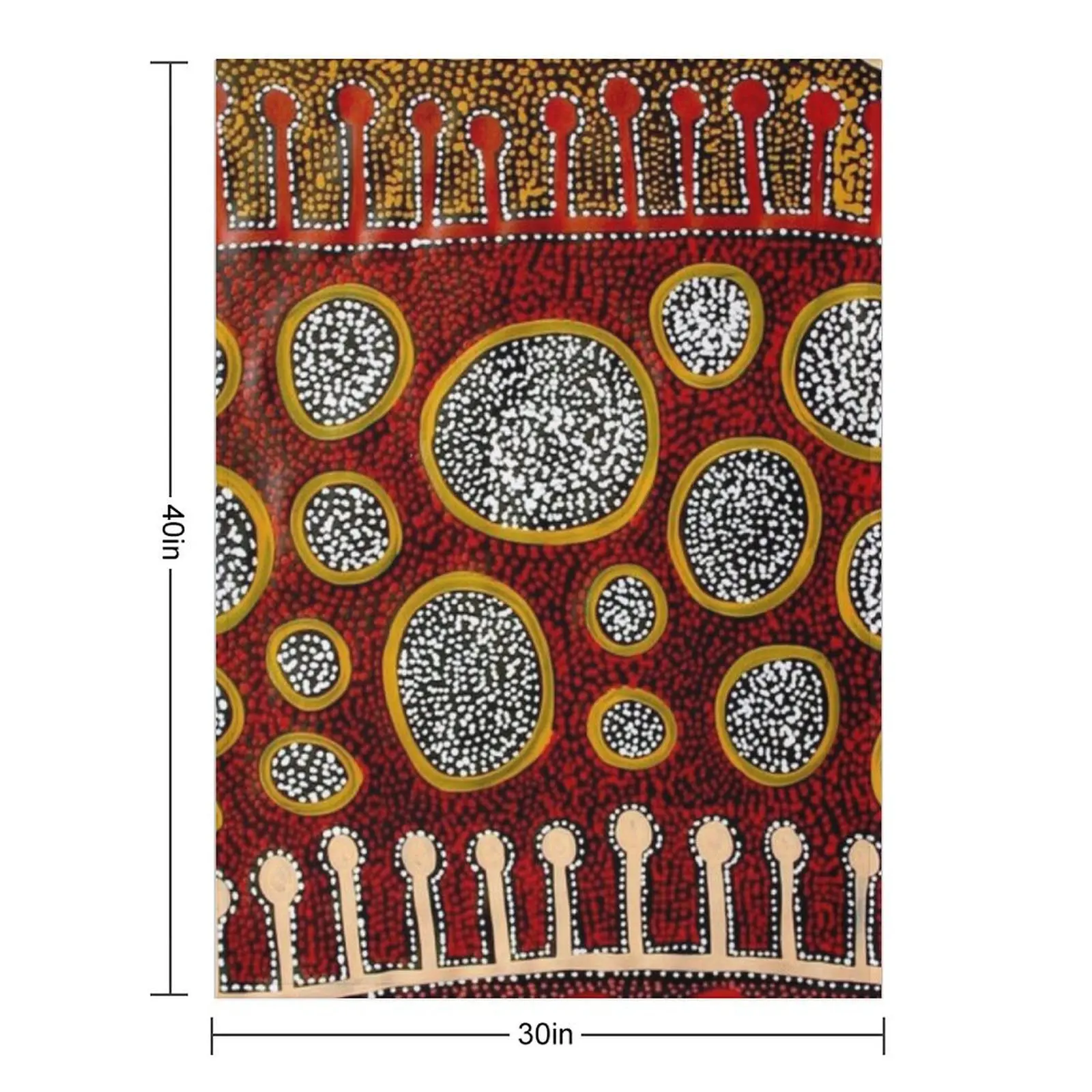 Australian aboriginal art Throw Blanket Large Sofa Heavy Baby Shaggy Thermals For Travel Blankets