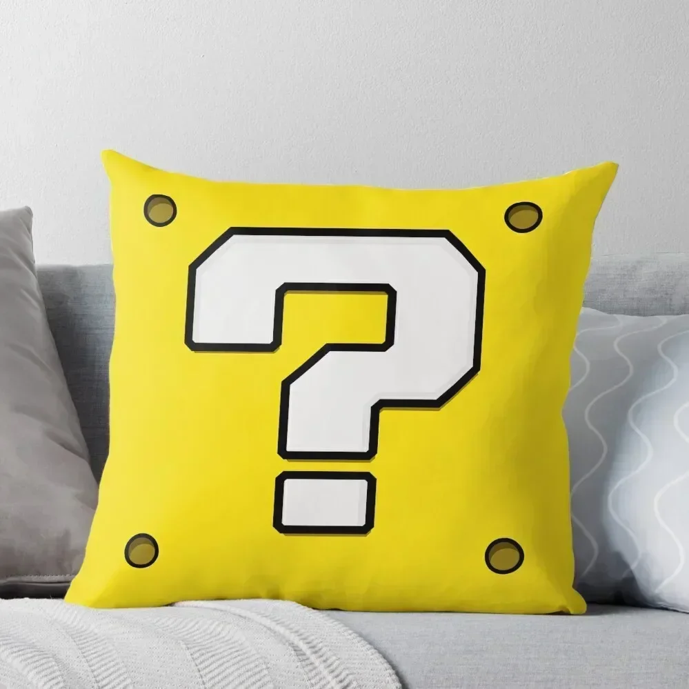 Question Block Throw Pillow Pillow Case Christmas pillow cover christmas Cases Decorative