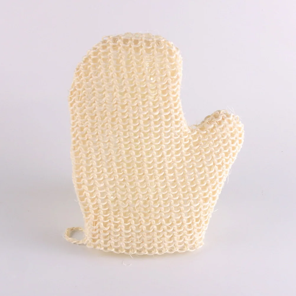 

2Pcs Sisal Hemp Bath Mitts Exfoliating Gloves for Men Women Soft Skin Scrubber Long Lasting Durable Cleansing Bath Mittens