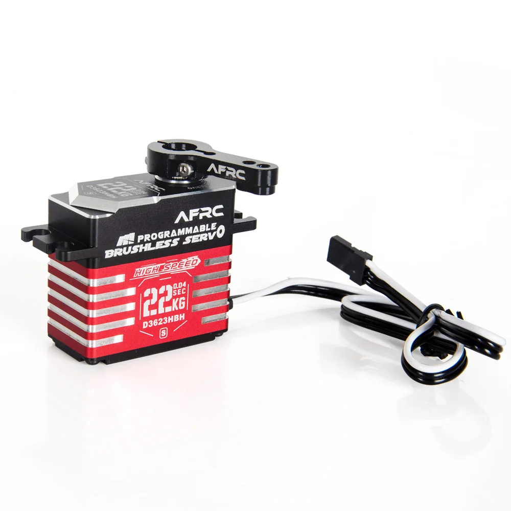 AFRC D3623HBH-S Brushless Smart Servo 22KG 0.035sec Aluminum Case for OXY5 MEG SAB GOBLIN RAW 700 450-700 Class Helicopters DIY