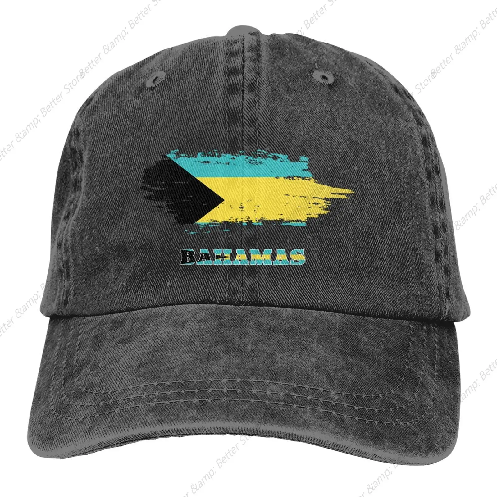 Bahamas Bahamian Baseball Cap for Men Women Vintage Washed Denim Dad Caps Fashion Trucker Adjustable Sports Golf Casual Hat