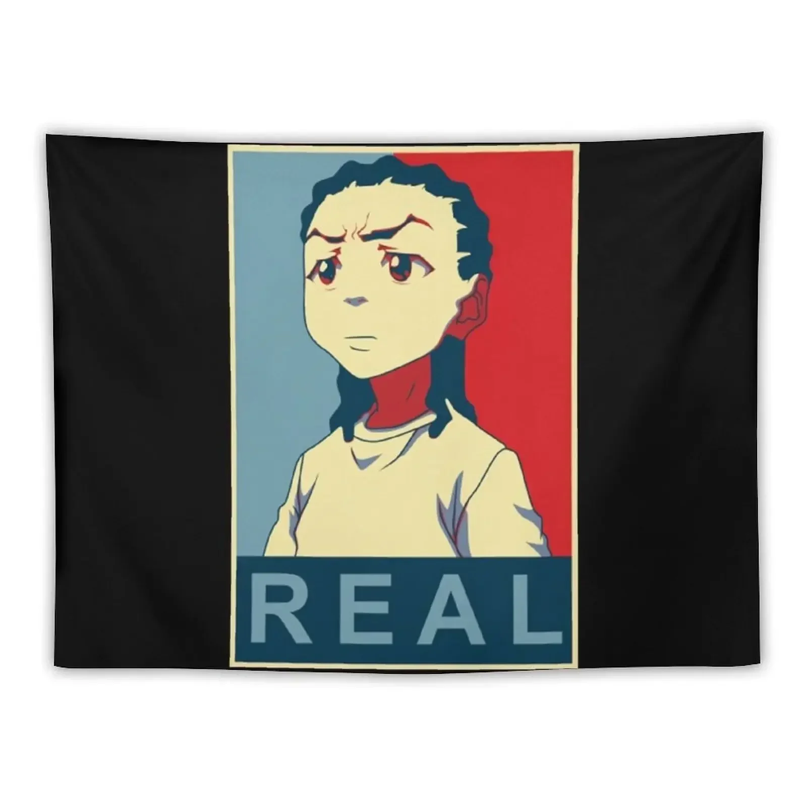 

The Boondocks T-ShirtRiley Freeman - Real (The Boondocks) Tapestry Room Decor Aesthetic Funny Tapestry