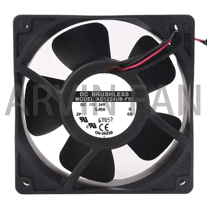 

AD1224UB-F51 12cm Inverter Fan 12038 24V 0.40A Server Inverter Cooling Fan