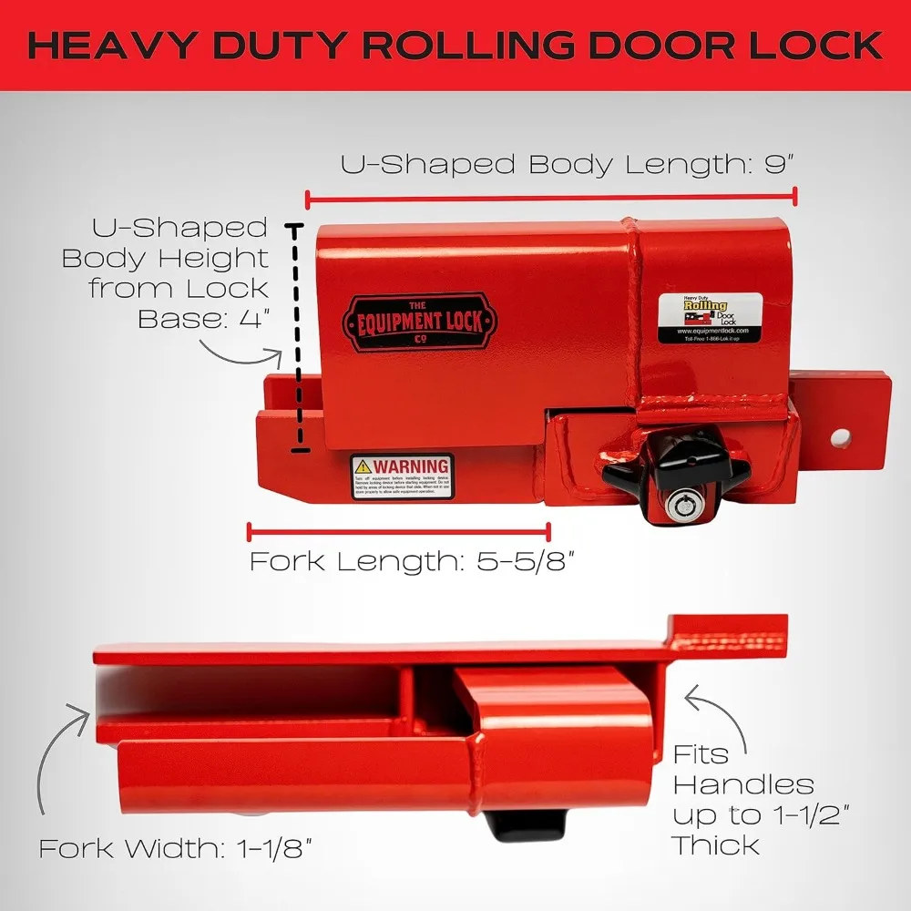 Heavy Duty Rolling Door Lock Maximum Security Storage Container Lock, Box Truck Lock and Trailer Lock