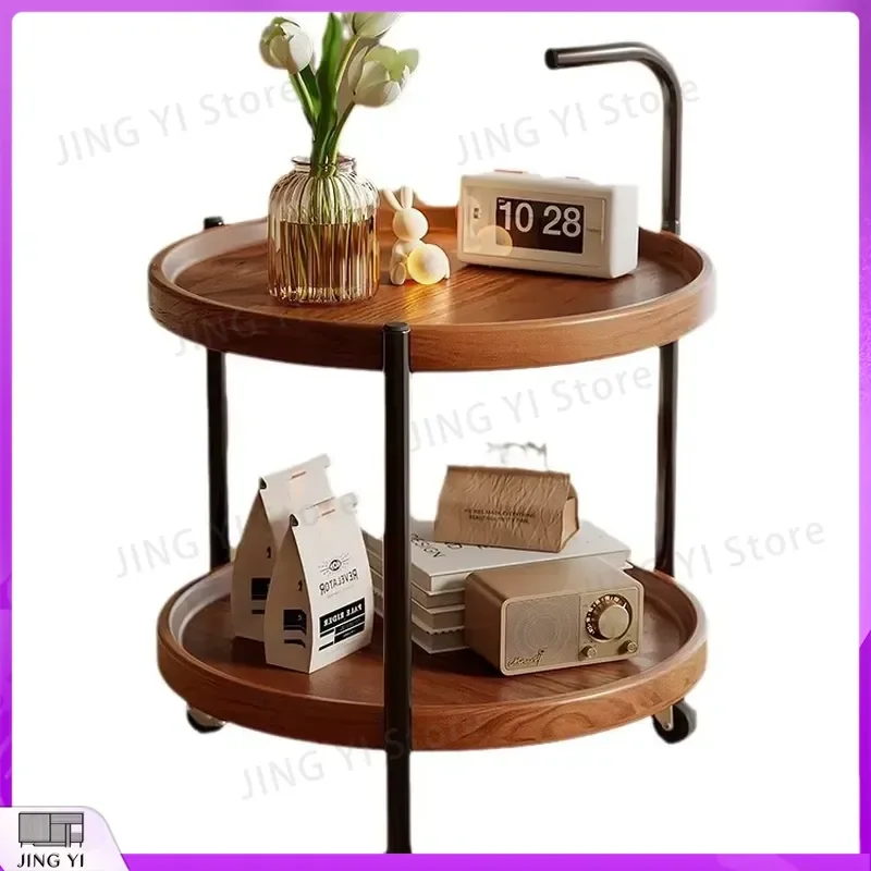 

Modern Movable Coffee Table for Living Room Sofa Balcony Bedroom Storage Side Table with Wheels Adjustable Height Home Office