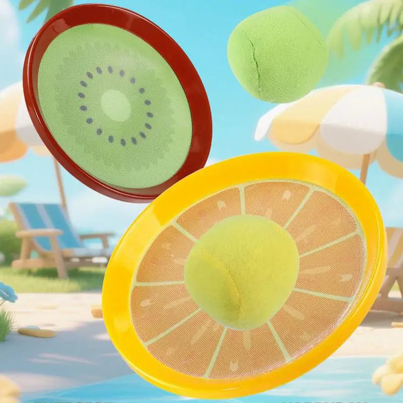 โยนและจับชุดลูกบอล Sticky Ball จับของเล่น Sensory Parent-Child Interaction ของเล่นกลางแจ้งอีสเตอร์ตะกร้า Stuffer สําหรับชายหญิง