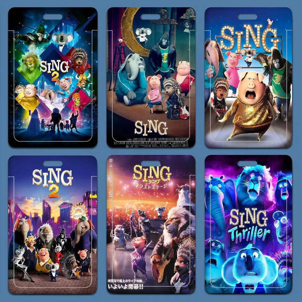 

Классический чехол для карт S-Sing Movie унисекс, женский держатель для рабочего пропуска с ремешком, держатель для удостоверения личности, чехол для бейджа, сумка-футляр