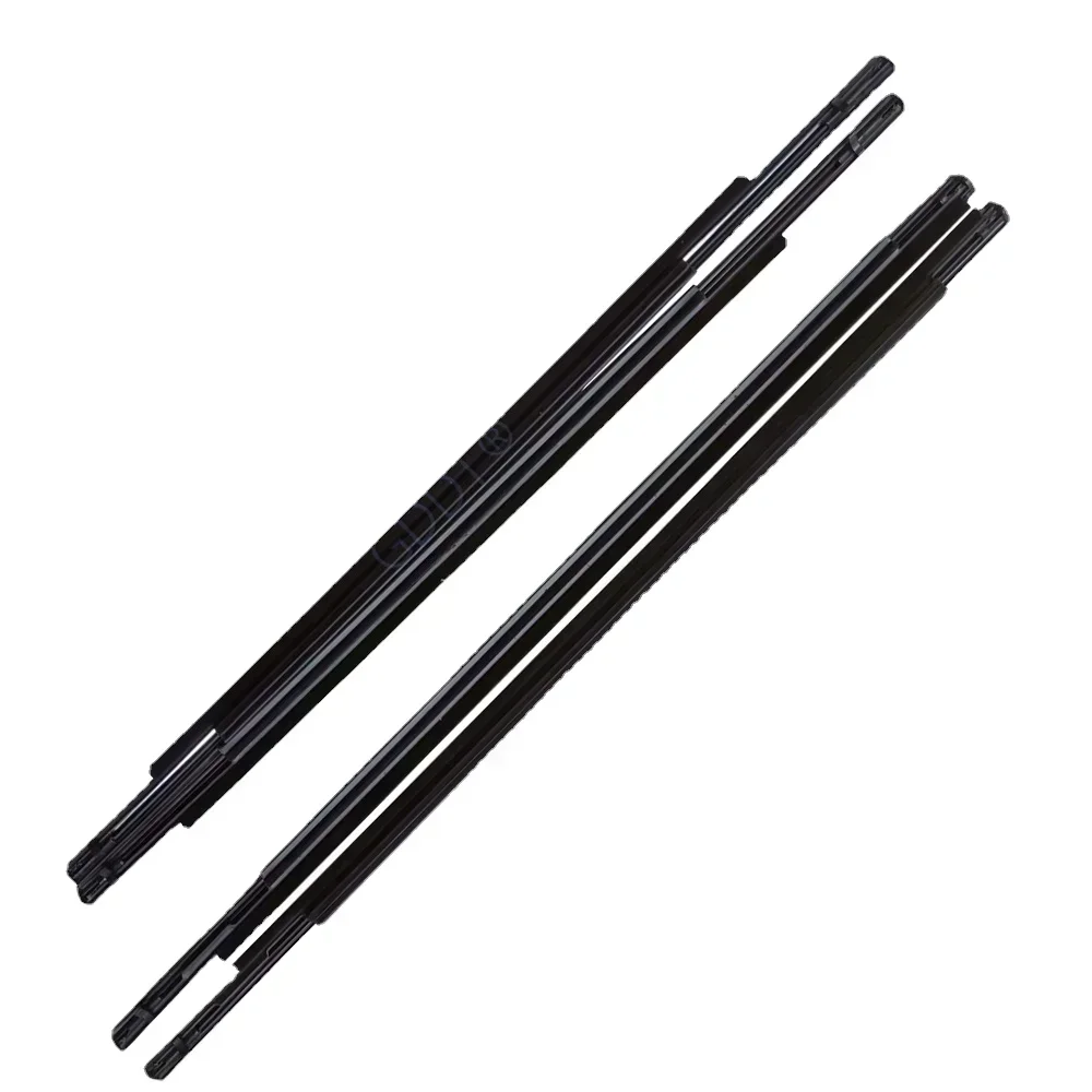 4 Piece Outside Black Window Glass Rubber for Outlander 2007-2012 CW 5727A107 Protector Weatherstrip for Peugeot 4007