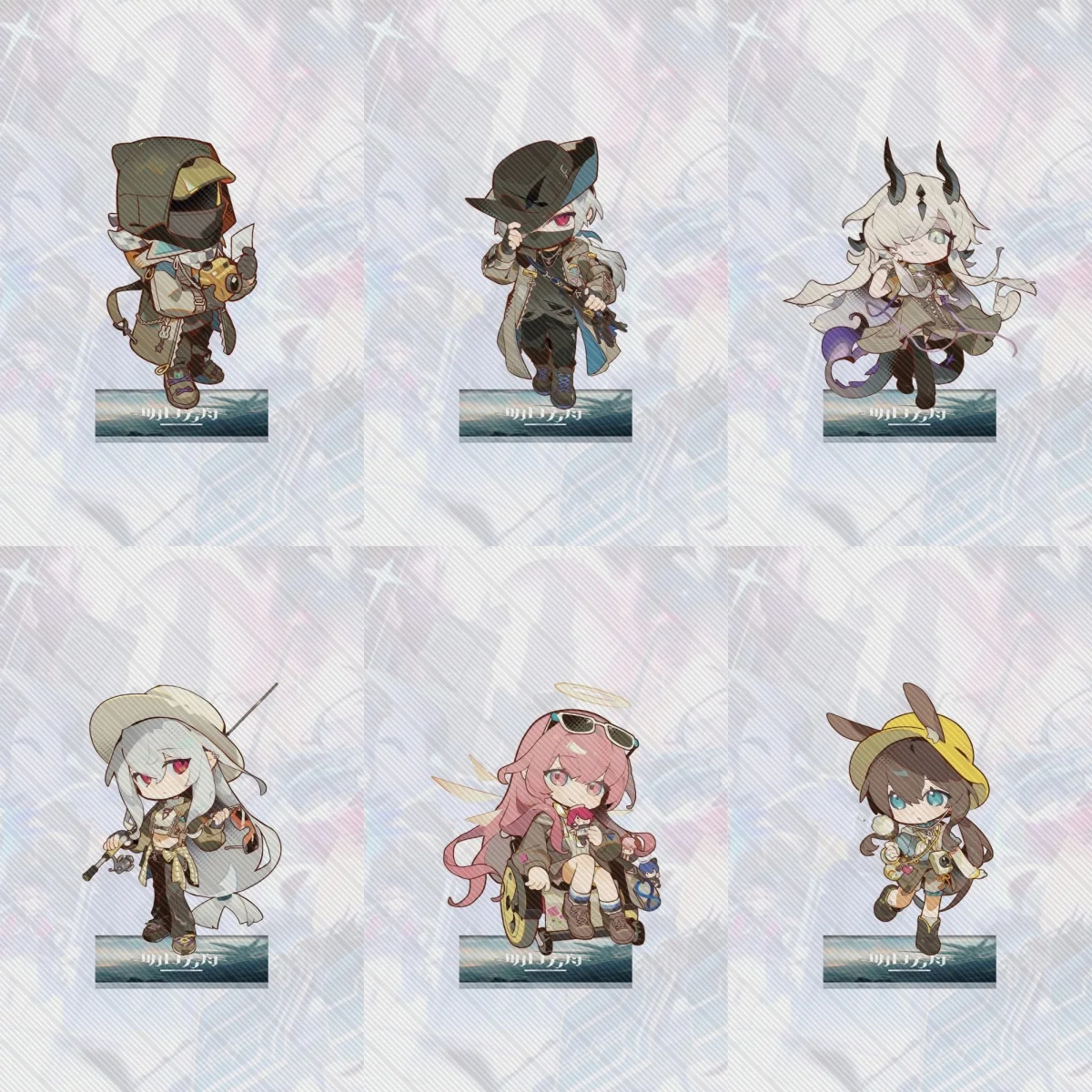 

10CM HOT game Arknights cute Acrylic Stand Model Cosplay Characters Ornament Accessories Good Collection Christmas Gifts