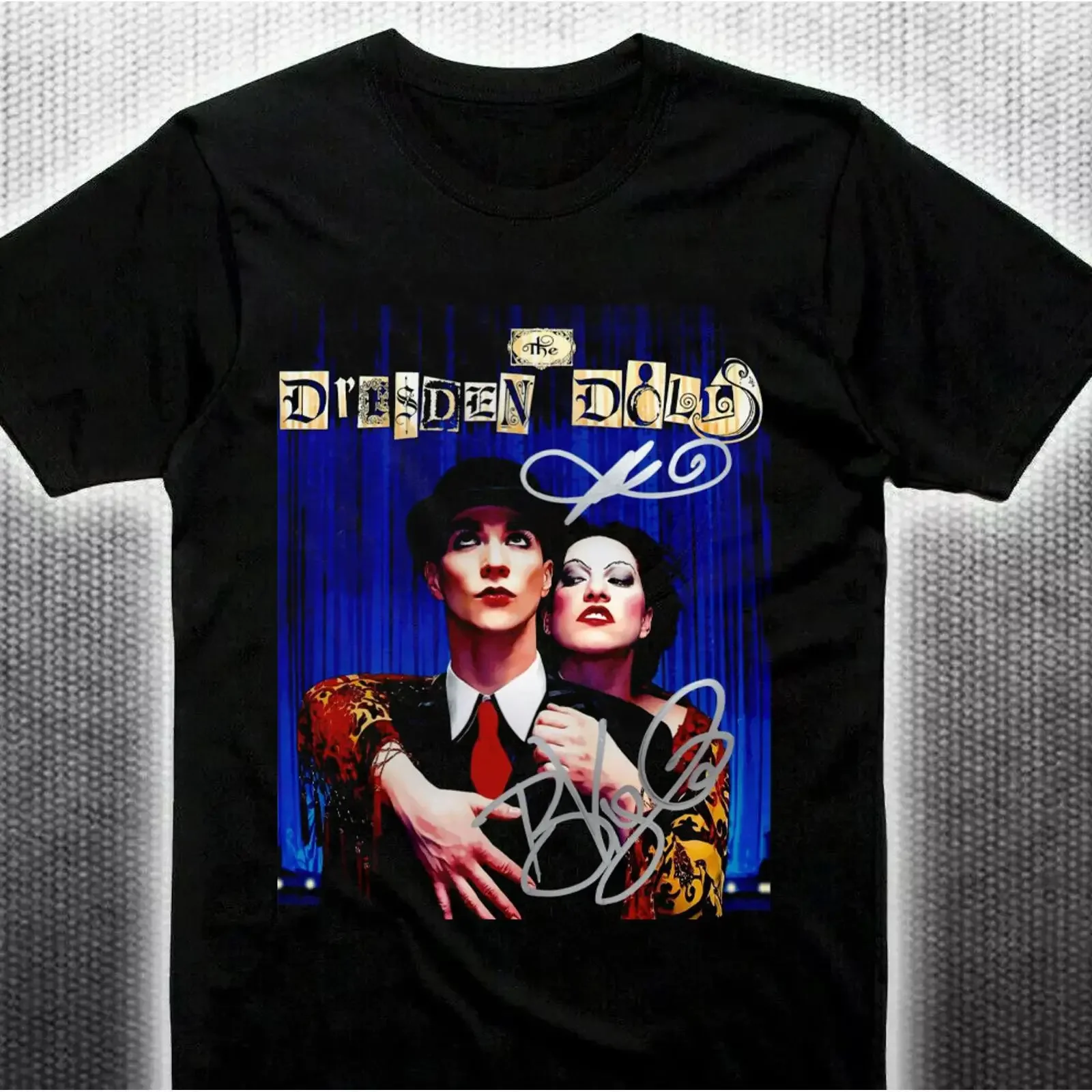 CALDO Camiseta negra The Dresden Dolls todas las tallas S 5XL CL653 vintage Lavada Elástica Casual Ligeramente Suave Cómoda