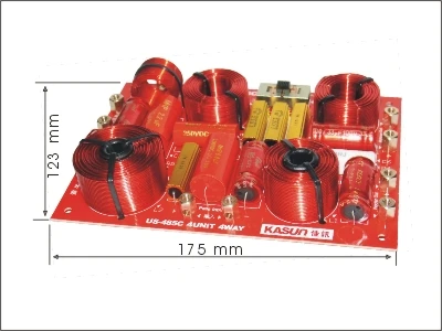 1 Pieces Kasun US-485C 4-Way High Quality Speaker Audio Crossover Intersect Frequency Point 380Hz/850Hz/4600Hz