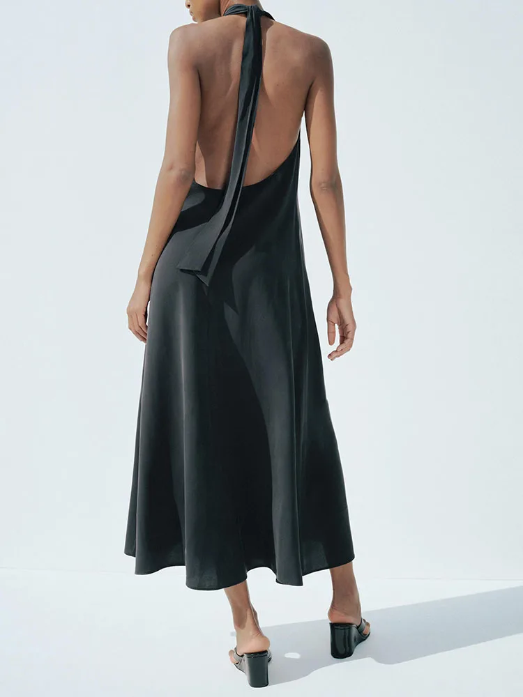 Novo outono feminino dr elely scela com nó ne pendurado saia midi faionable e sli