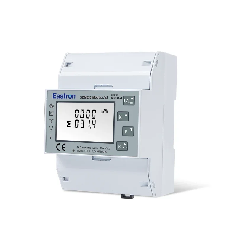 SDM630 Modbus V2 MID RS485 Din Rail KWH Three Phase Energy Meter power meter electricidad smart life