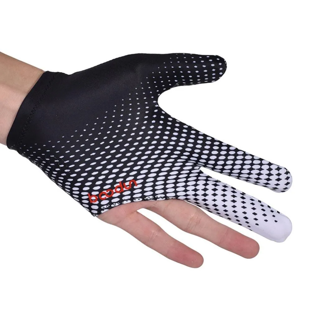 1PC Professional Three-Finger Billiard Gloves Lycra Breathable High Elastic Non-Slip Gradient Sports Gloves Billiard Supplies