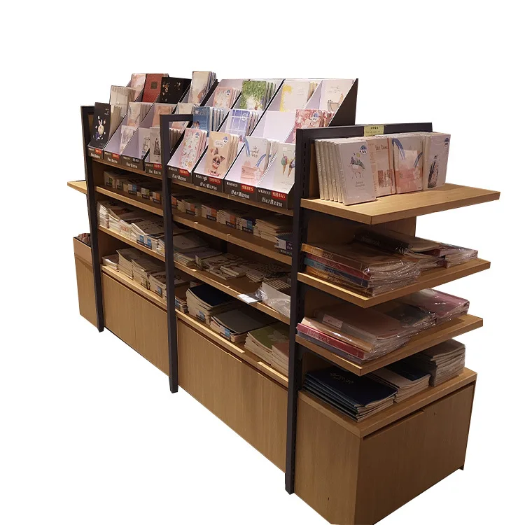 Manufacturer customized lattice combination locker floor display reading island cabinet full wall double-sided library bookcase