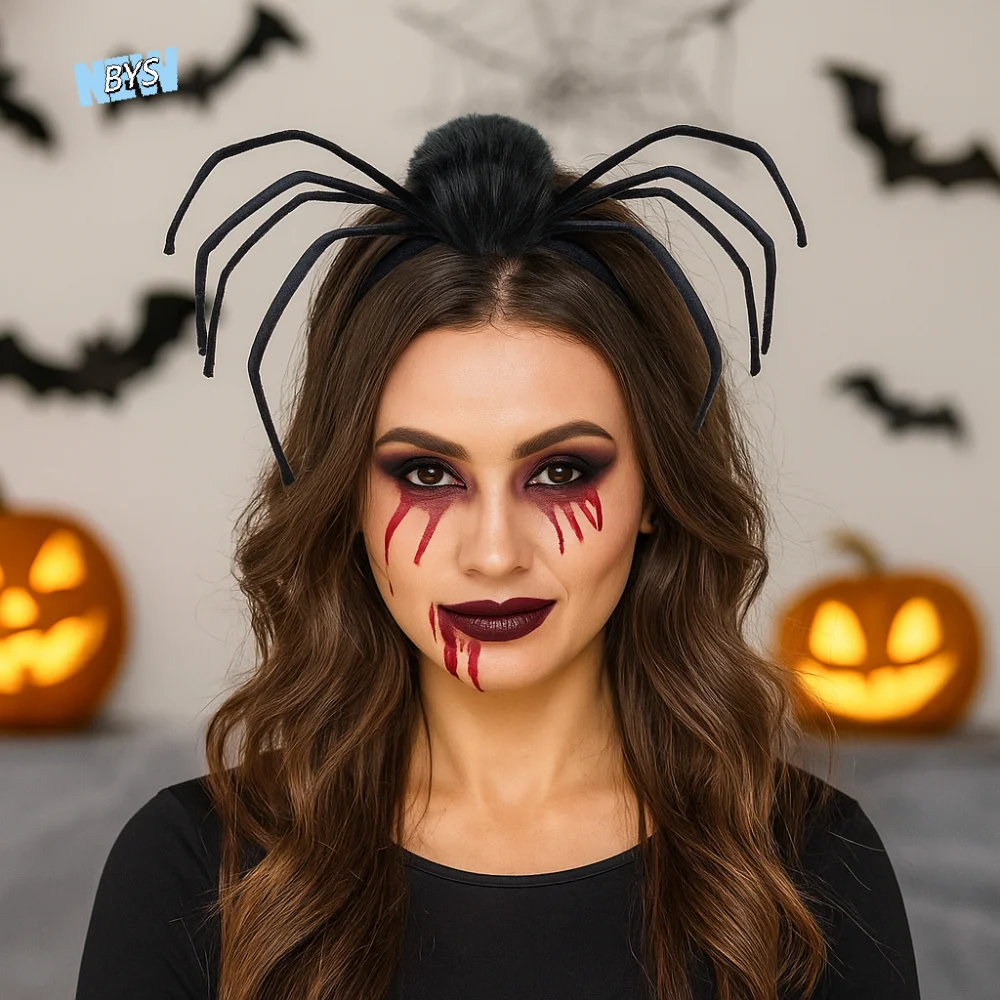 

Long-legged Spider Halloween Spider Headband Non-slip Party Decoration Women Hair Hoop Photo Props Headwear Halloween Hairbands