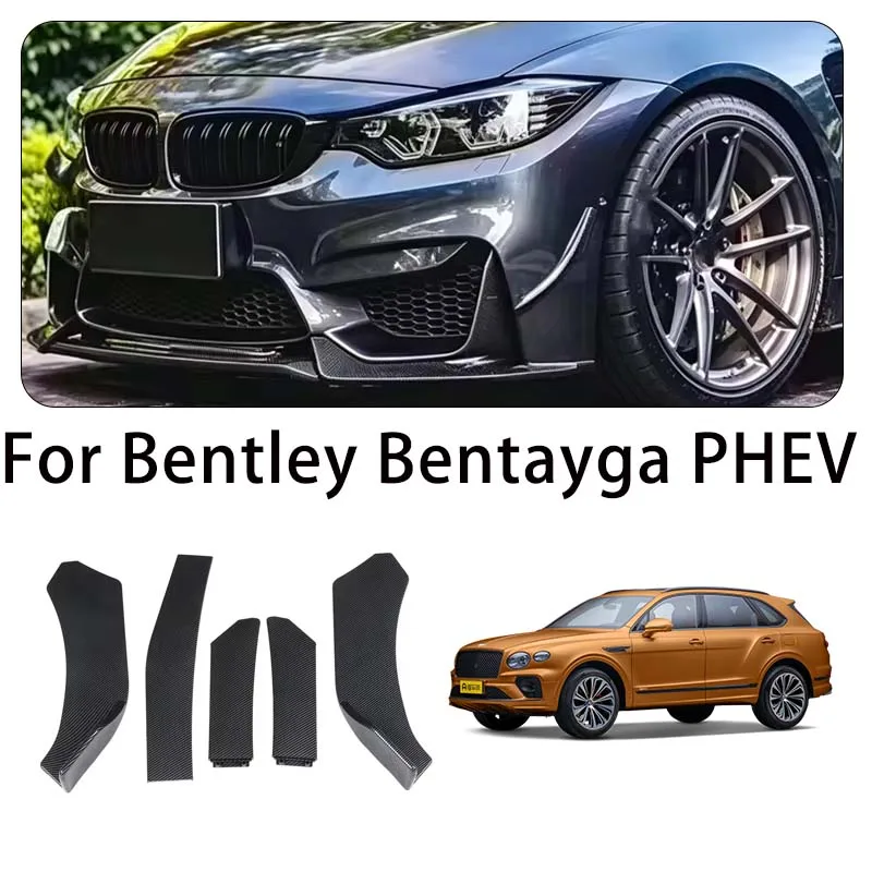 5-Segment Adjustable Front Bumper Lip Splitter Body Kit For Bentley Bentayga PHEV body kits