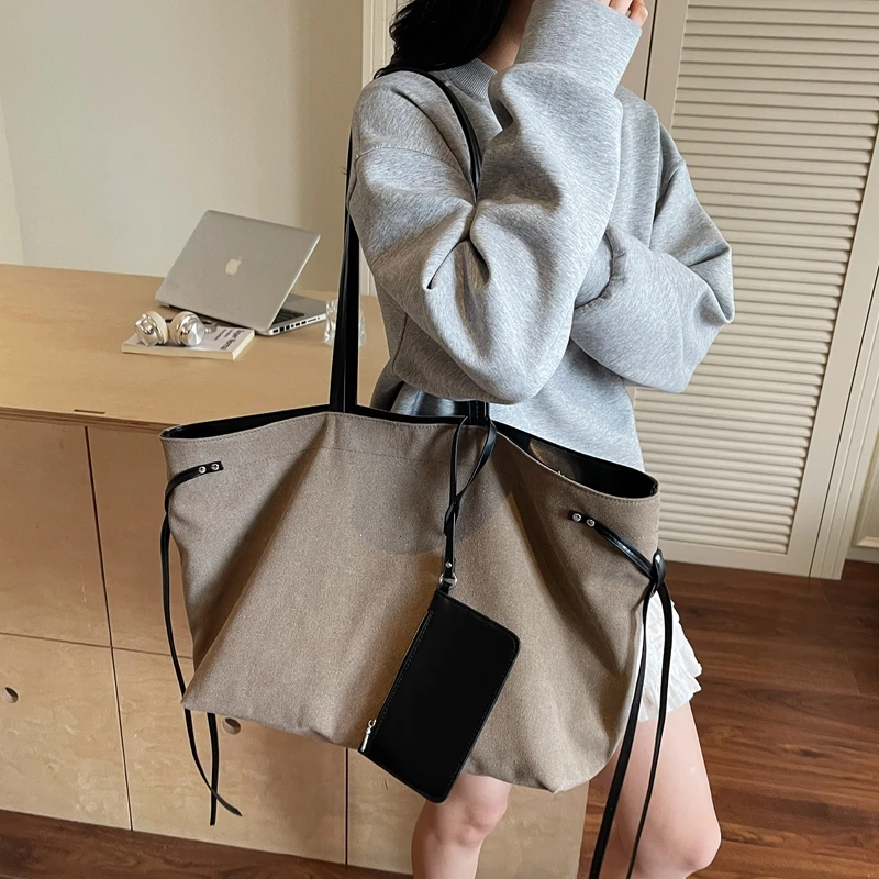 Casual Vintage frauen Schulter Tasche Mode Weibliche Leinwand Tragbare Handtaschen Große kapazität Reise Laptop Tragetaschen für dame – Detail 22