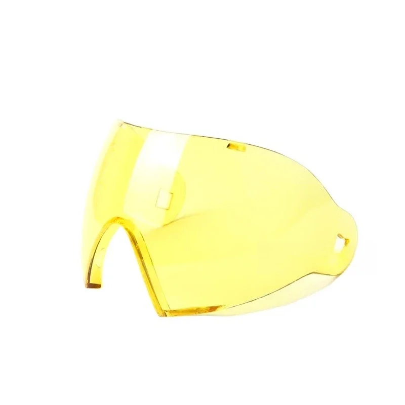 

Single-layer lenses for full face protective masks