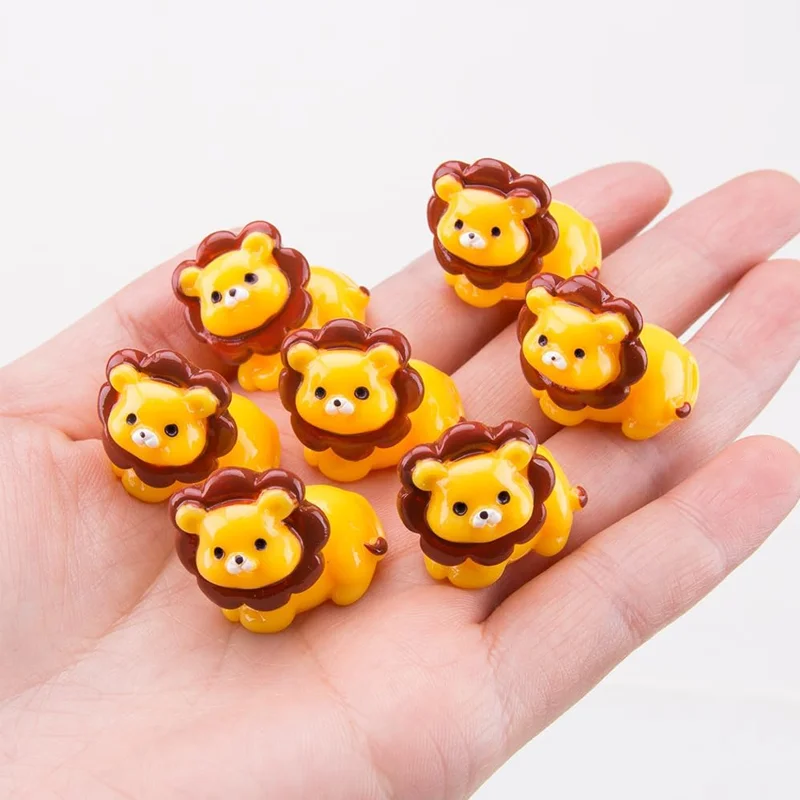 

Миниатюры из смолы в виде льва, 4/8 шт., милые фигурки животных, сказочные садовые аксессуары для микро ландшафтных растений, украшение для дома «сделай сам»