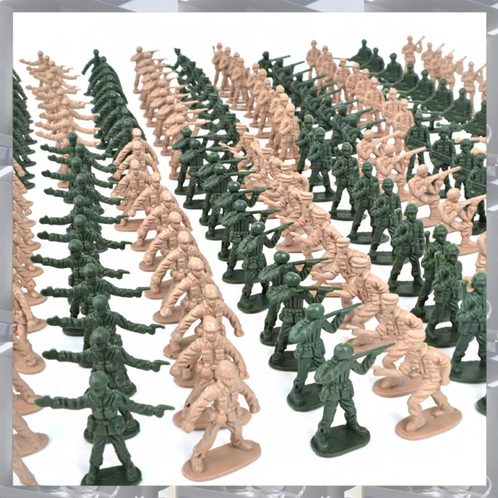 

A84F-360Pcs/Set 1/72 DIY Simulation Plastic Soldiers Figurine Figures Model Mini Soldier Figures Sand Table Accessories