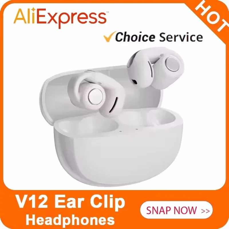 V12 سماعات سماعة لاسلكية تعمل بالبلوتوث 5.3 سماعات مفتوحة HiFi ستيريو سماعات رياضية HD ميكروفون دعوة قرط كبس سماعة ل BOSE Ultra