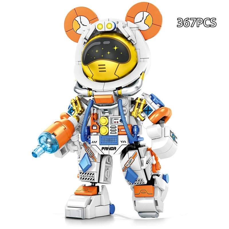 جديد رائد الفضاء مدينة المكوك صاروخ الأقمار الصناعية اللبنات محطة الفضاء زحل الشكل رجل الطوب مجموعة هدية للأولاد #4