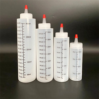 Plastic Needle-Nosed Scale Squeeze Bottle Squeezable Empty Bottle With Leak-Proof For Travel Cosmetics Storage Container