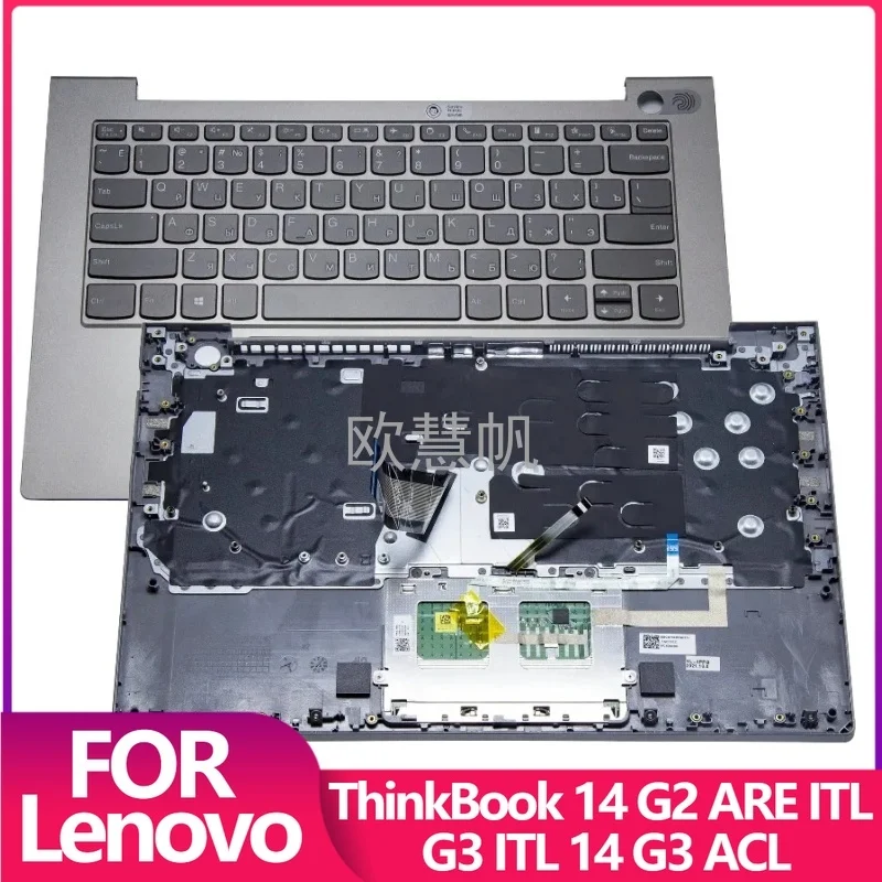 

T New Original for Lenovo ThinkBook 14 G2 ARE ITL G3 ITL 14 G3 ACL Palmrest Upper Cover Topcase with Backlit Keyboard US RU