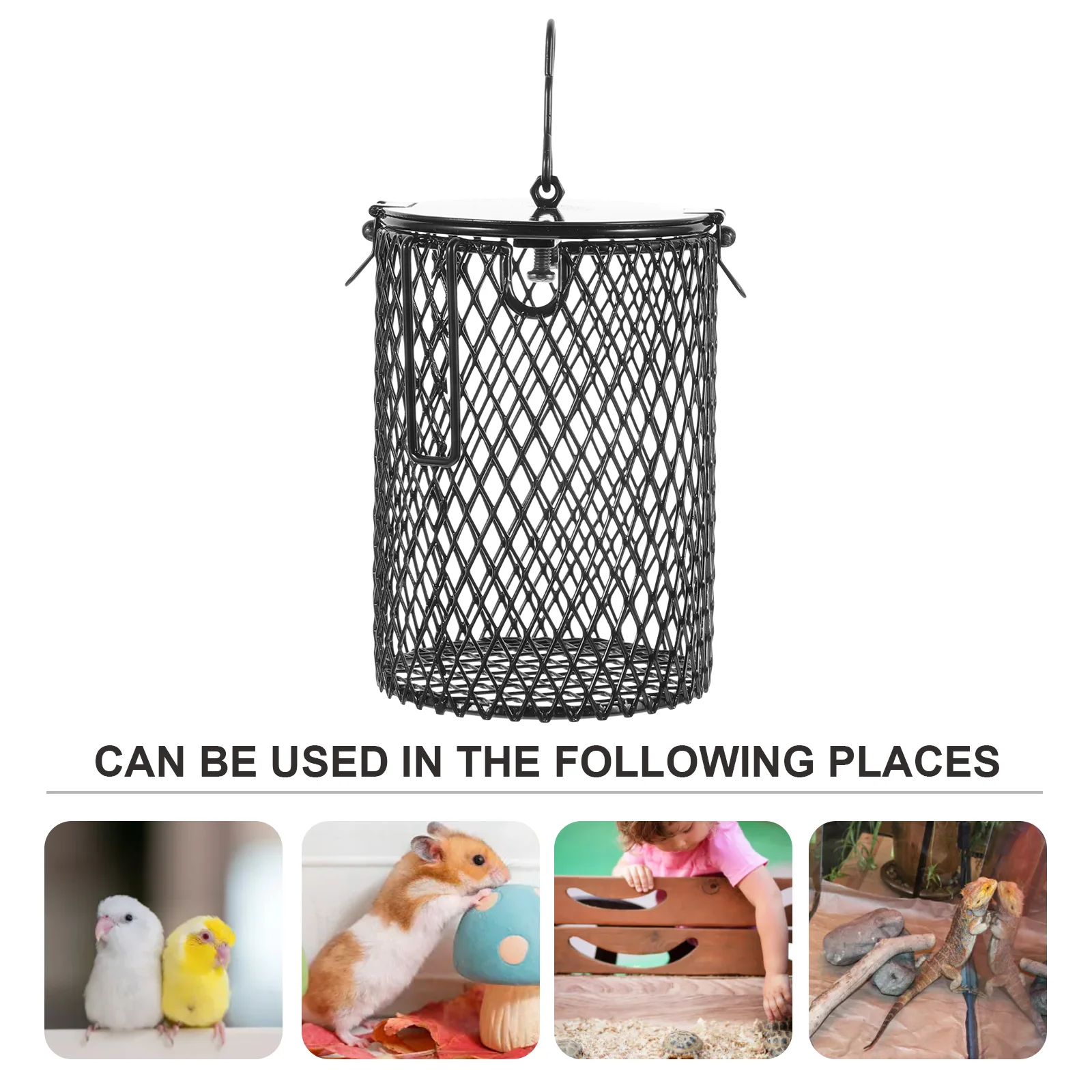 Heater Lamp Grille Reptile Cover Bulb Lampshade Accessory Net Iron Metal Supplies Anti-hot Mesh Protective Heating