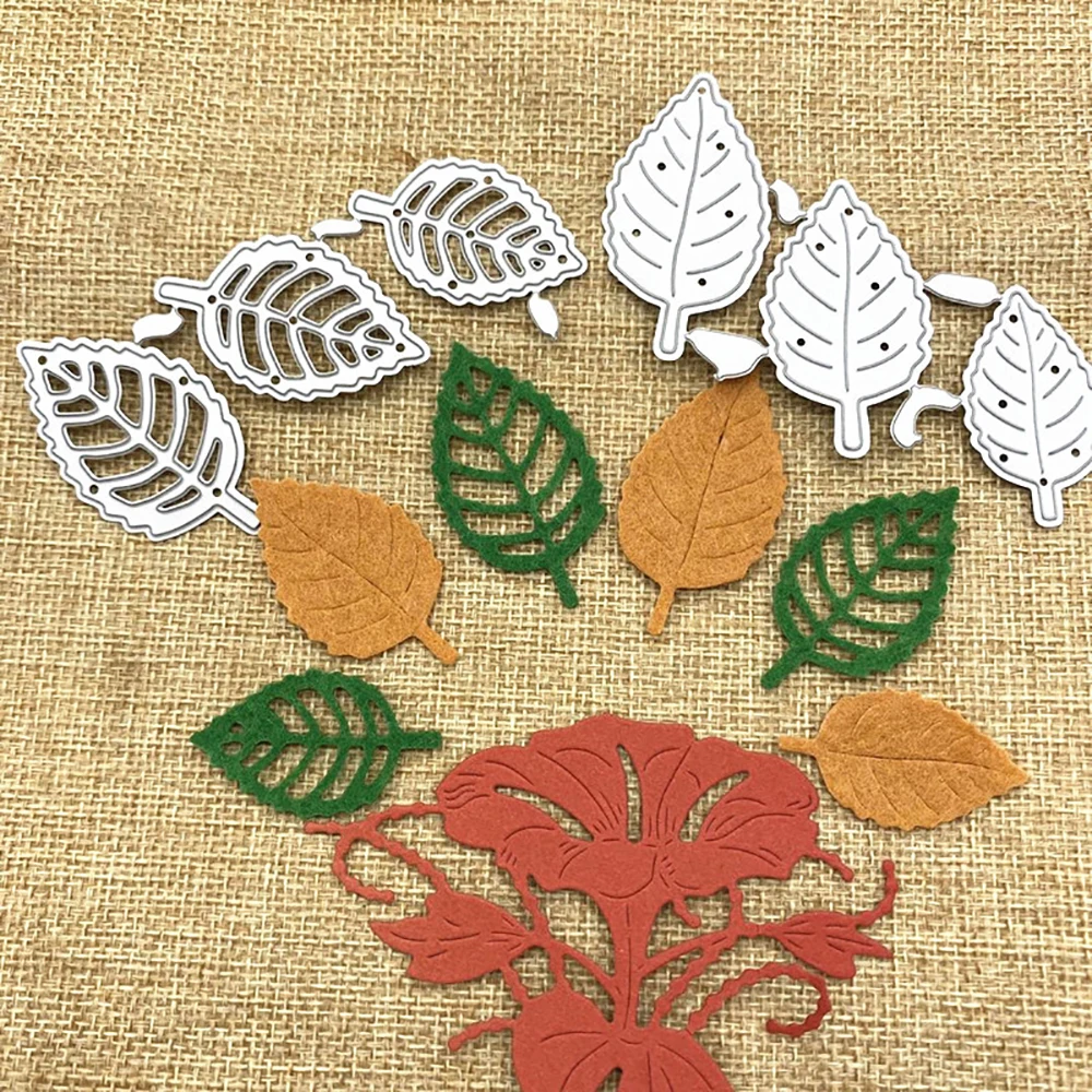 6 Leaf Combination Metal Cutting Die DIY Scrapbook Embossing Die Cutting Manual Album Greeting Card Craft Knife Mold