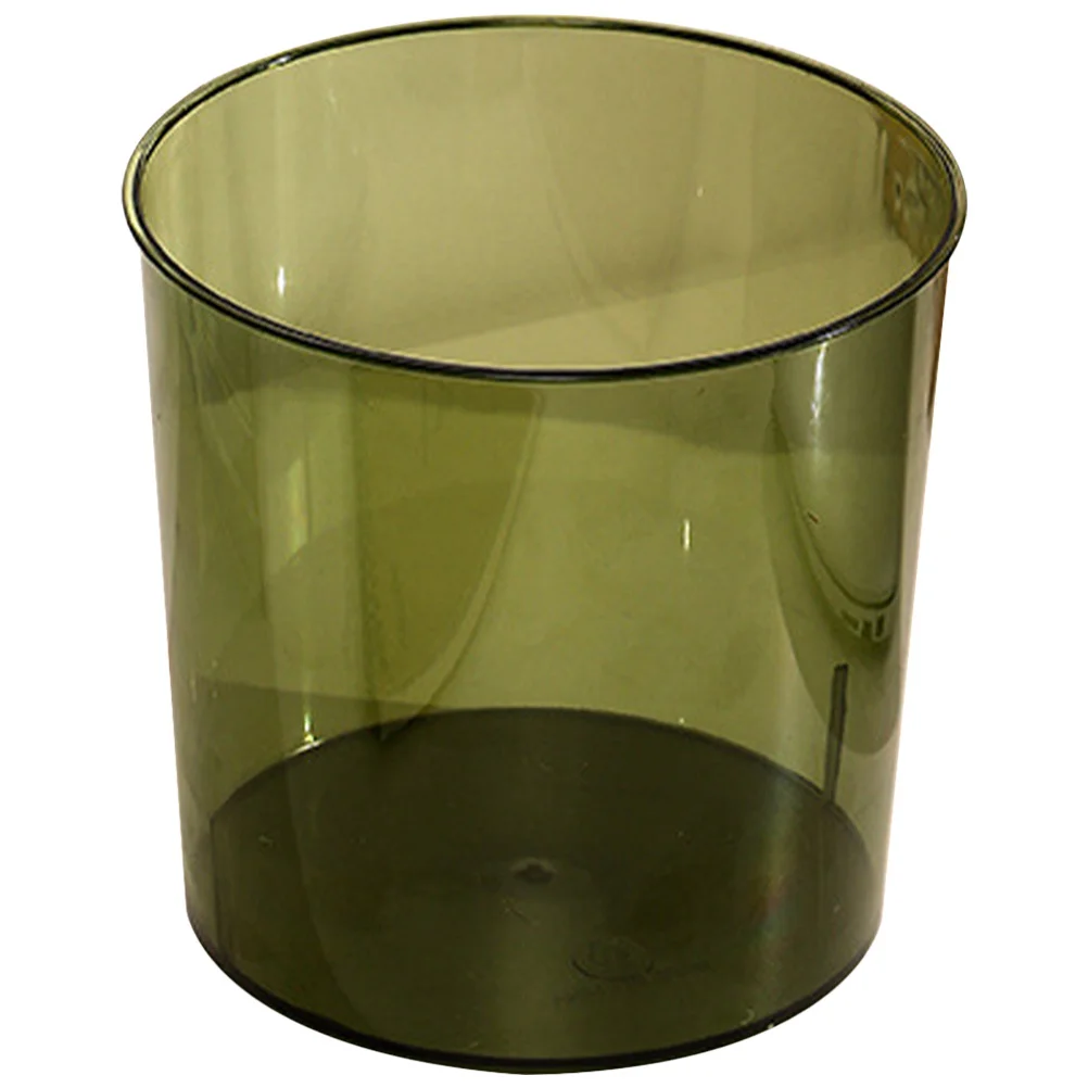 

Large Capacity Clear Garbage Can Decorative Transparent Trash Bucket Household Paper Storage Container Office Waste Bin Bathroom