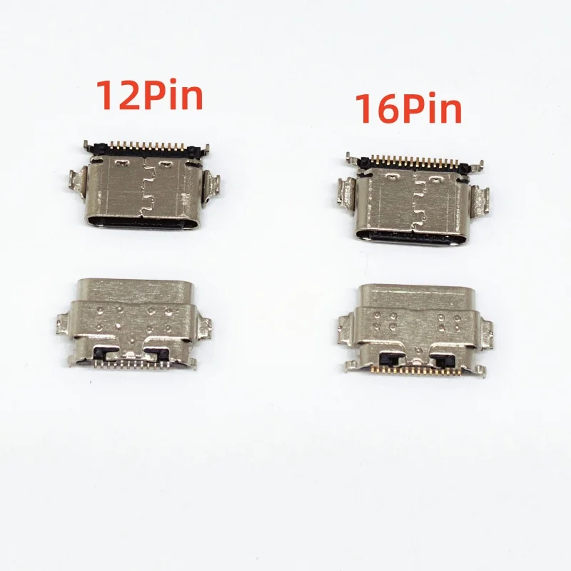 100pcs/Lot For TCL 9081 9080 9080G Tab 10S 9081X Type C USB Charging Port Charger Connector 12pin 16Pin