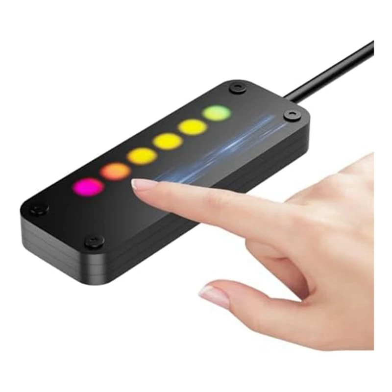 PC Power Control Touch Sliding Control PC Power Desktop-Computer Externe Stromversorgung SW Power LED Ein Aus mit 4M Kabeln Einfach zu bedienen