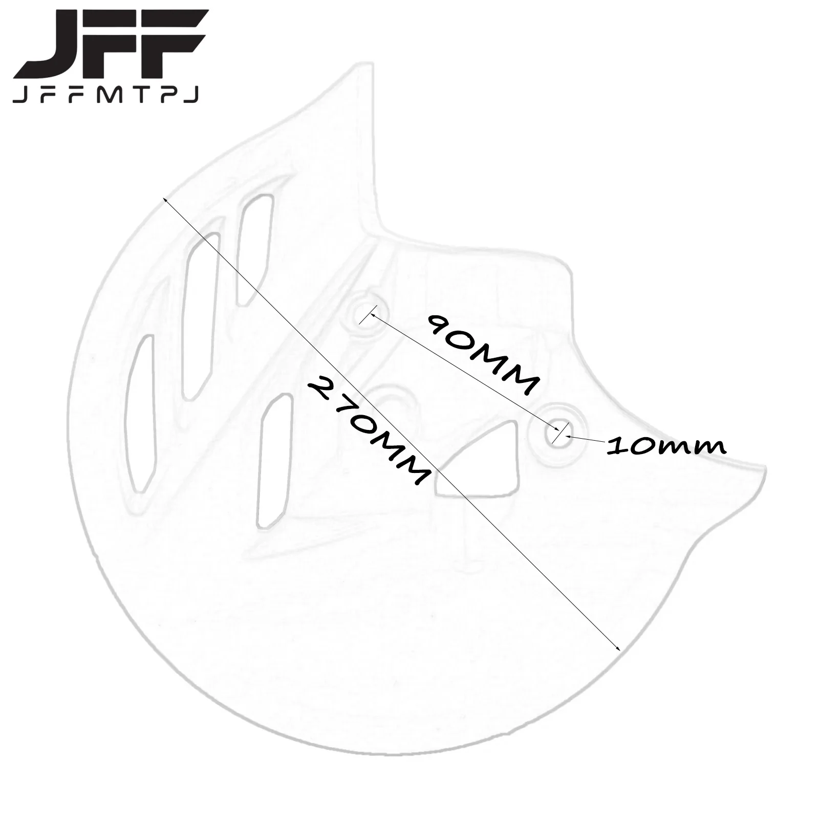 Motorcycle Front Brake Disc Plastic Protective Cover For Kayo T4 T6 For Honda CRF 250R 250RX 250X 450L 450R 450RWE 450RX 450X - view 6